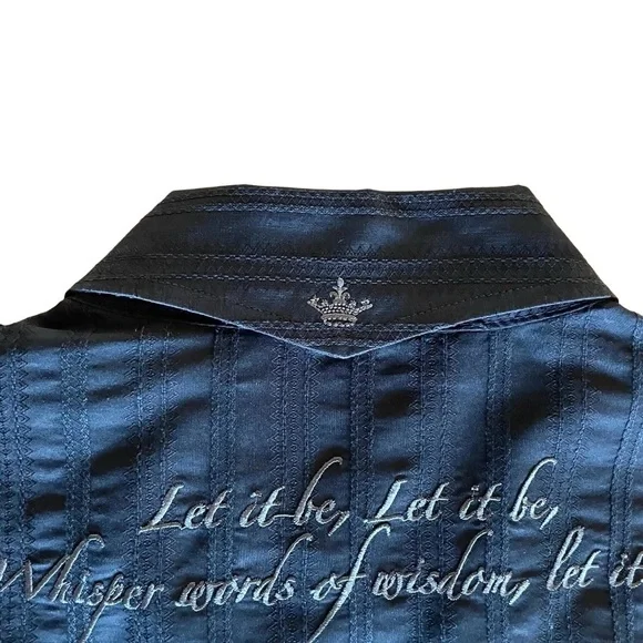 English Laundry Beatles Let It Be Lyrics Shirt Black S - Picture 7 of 10